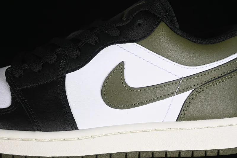 All categories Air Jordan Jordan series basketball shoes Air Jordan 1 Low G version pure original Air Jordan 1 Low "Medium Olive" AJ1 Joe 1 olive green low-top cultural casual sneakers 553558-092